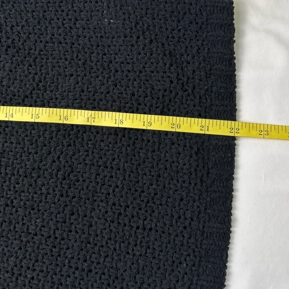 NWT Heyday Haylen Sleeveless Cowl Neck Chunky Open Knit Sweater Black Size L